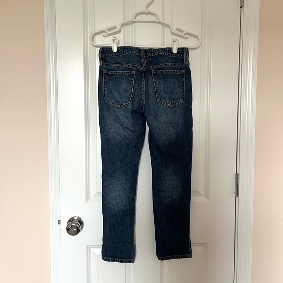 GAP Girls’ Relaxed Girlfriend Dark Wash Jeans - Picture 3 of 5